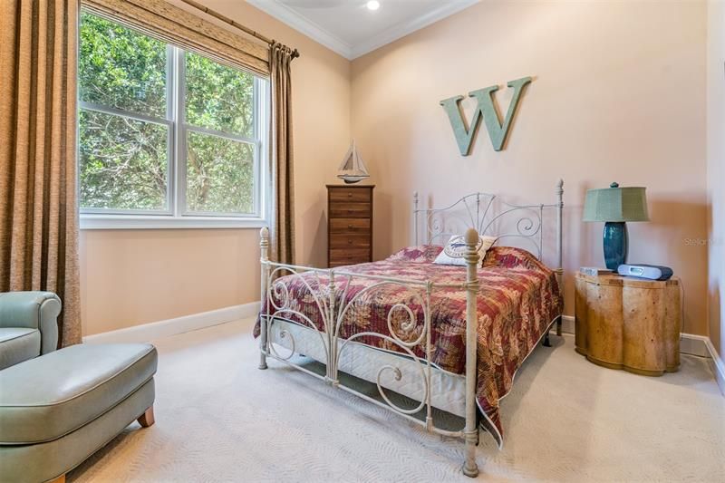 Guest bedroom at front of the home