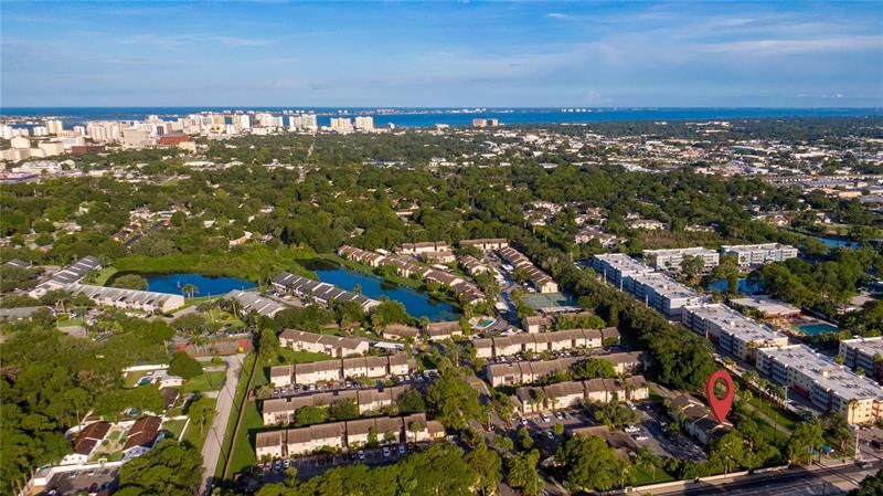 Aerial of surrounding area