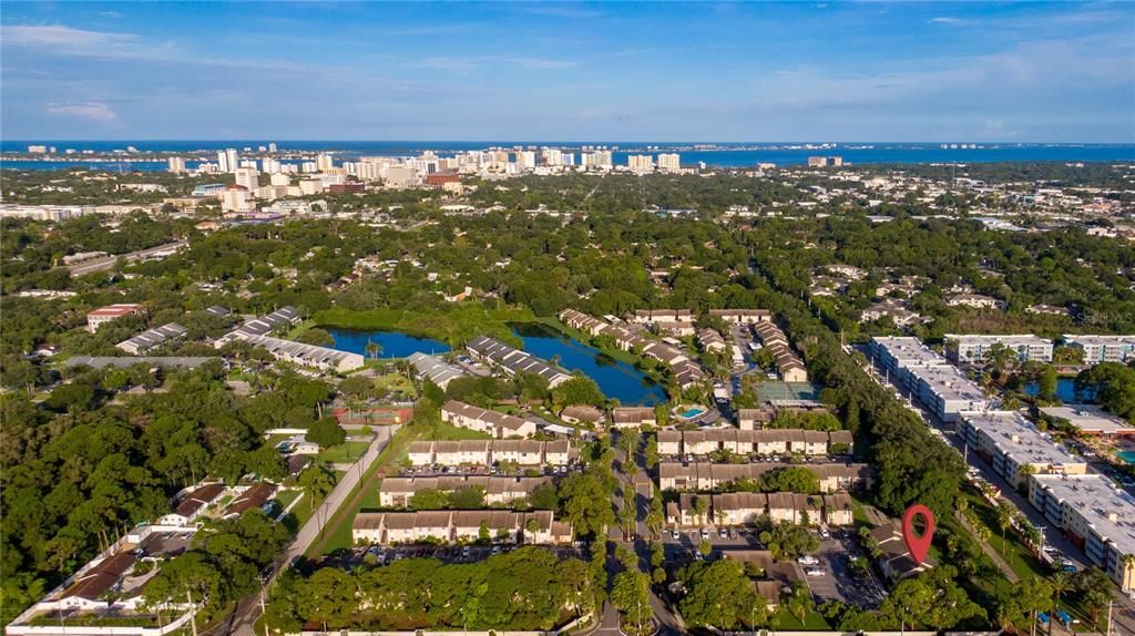 Aerial of surrounding area