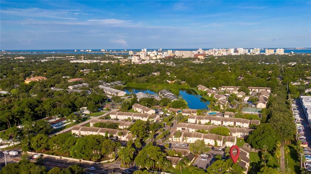 Aerial of surrounding area