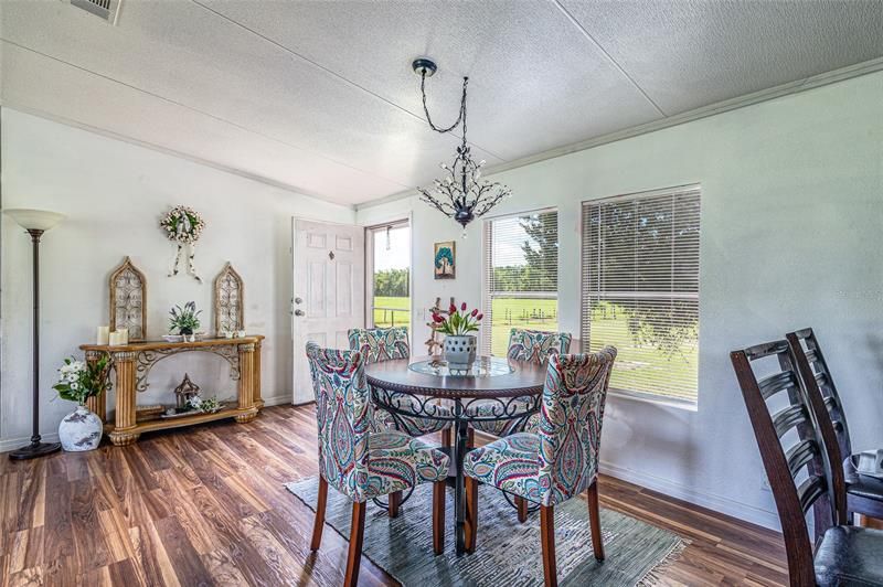 Dining area from kitchen