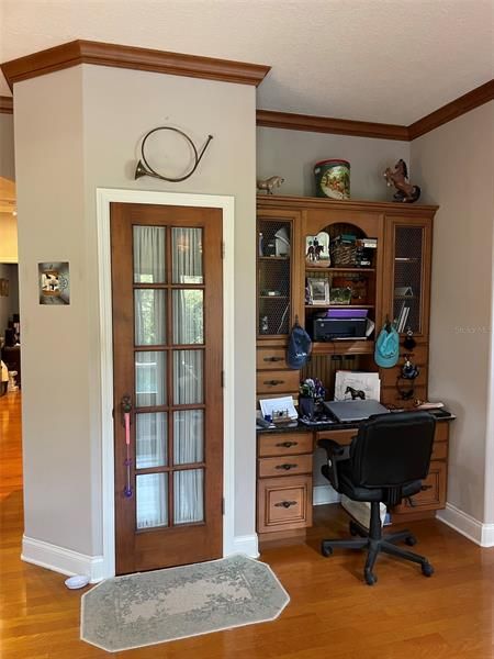 pantry and built in desk