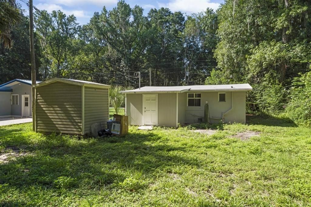 Rear of Property with Shed