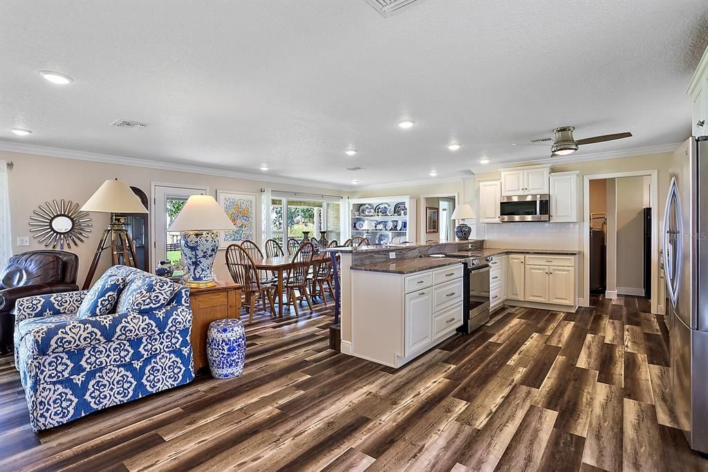 Family Room - Dining - Kitchen