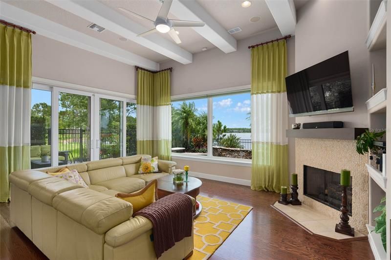 Family Room and view to covered Lanai
