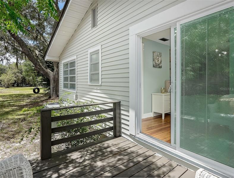 Private deck off master bedroom