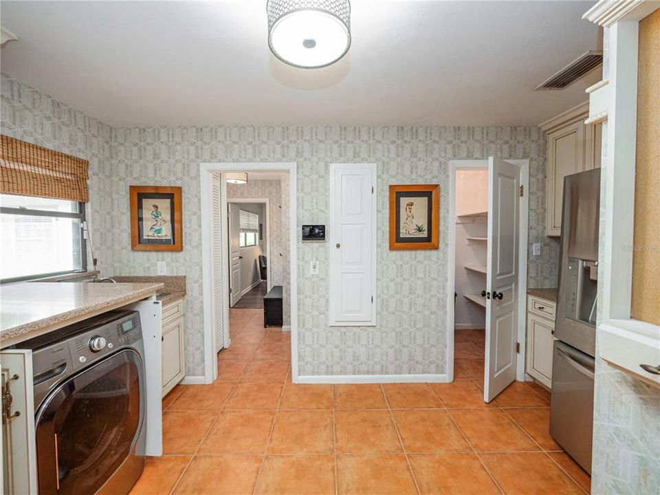 Laundry Room with walk in Pantry