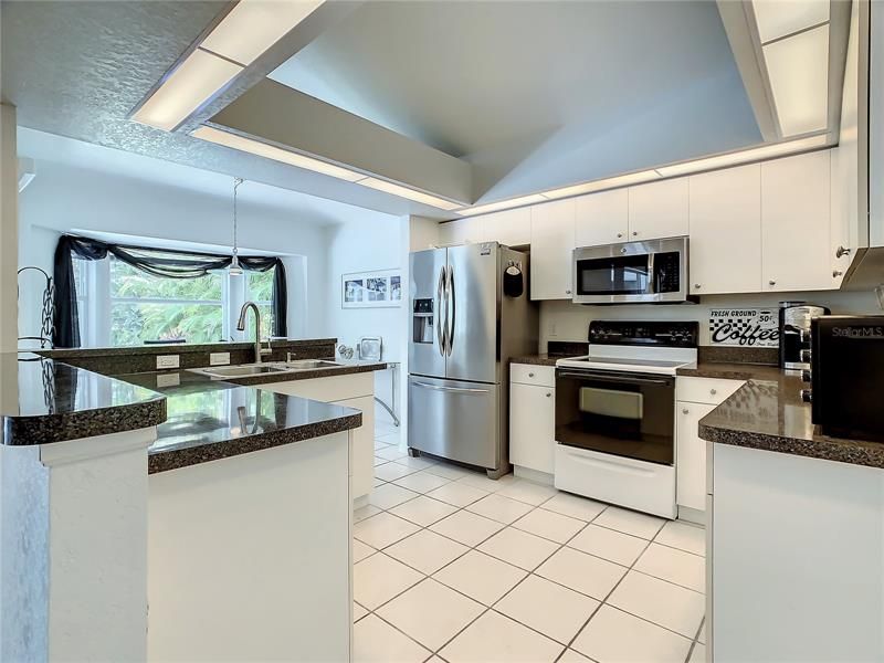 Spacious Kitchen with most appliances in stainless