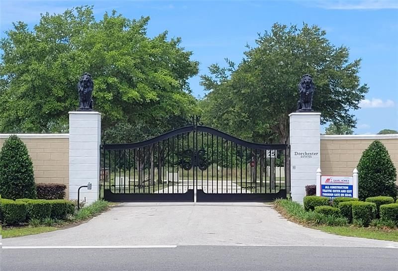Front gate of Dorchester Estates