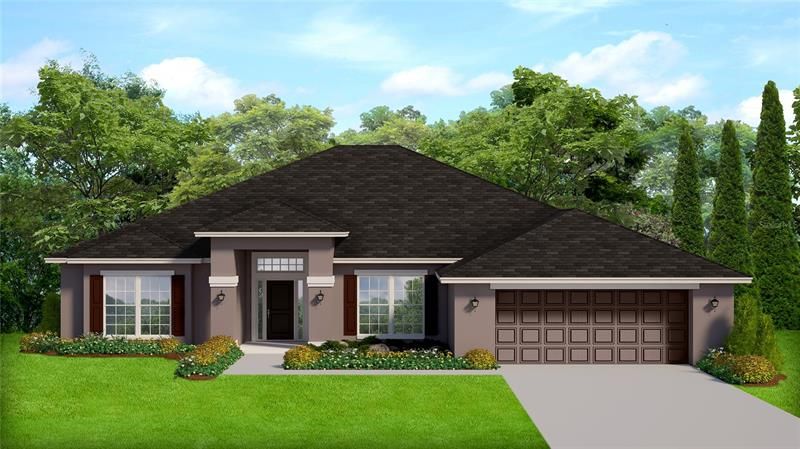 Front rendering of 2330 B elevation