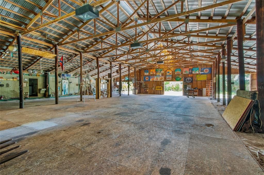 Inside of Pole Barn