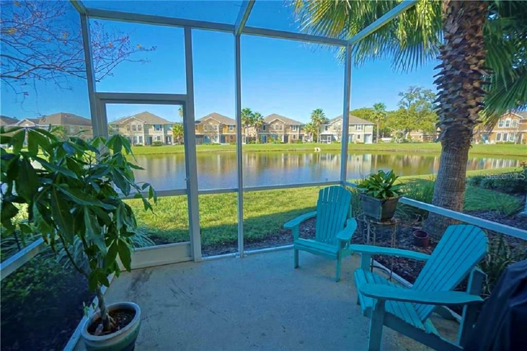 View from extended, screened lanai of home