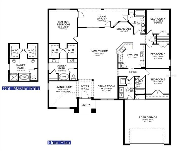 Floor Plan Image of a 2,265 sq.ft. home.