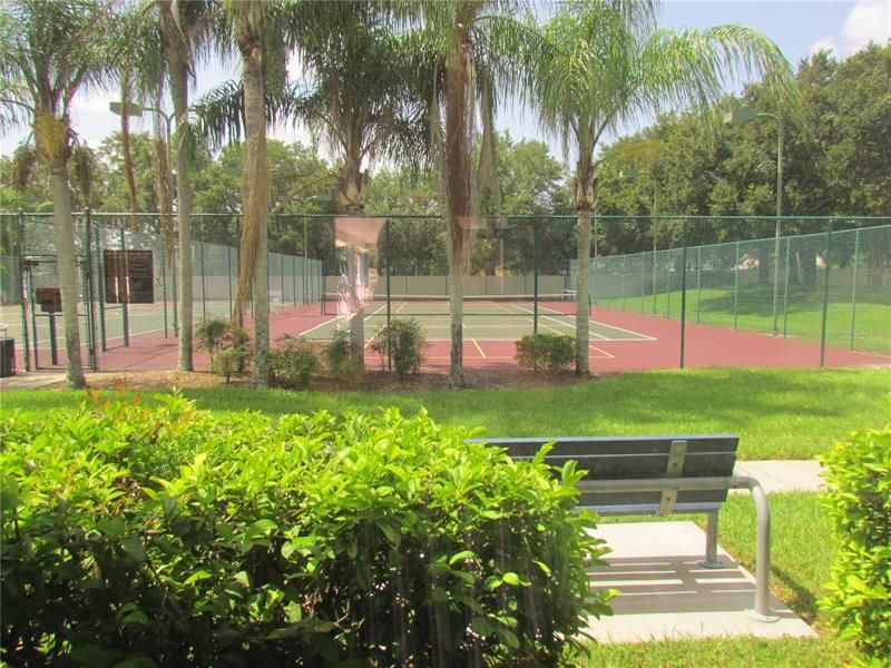 Basketball and Tennis courts