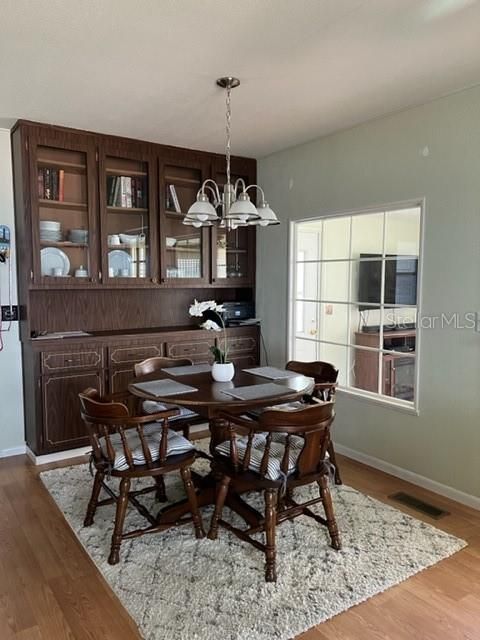 Dining area and view to Florida Room