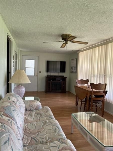 Florida Room, door to outside, laminate flooring