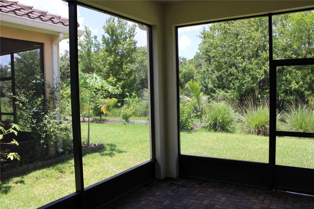 Screened lanai