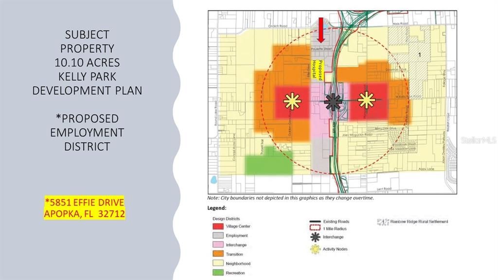 THE PROJECT at the NORTHWEST QUADRANT of the Greater Orlando Area.