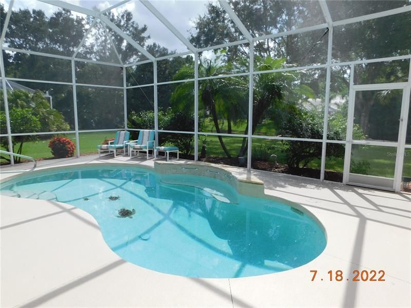 Pristine, water feature pool.