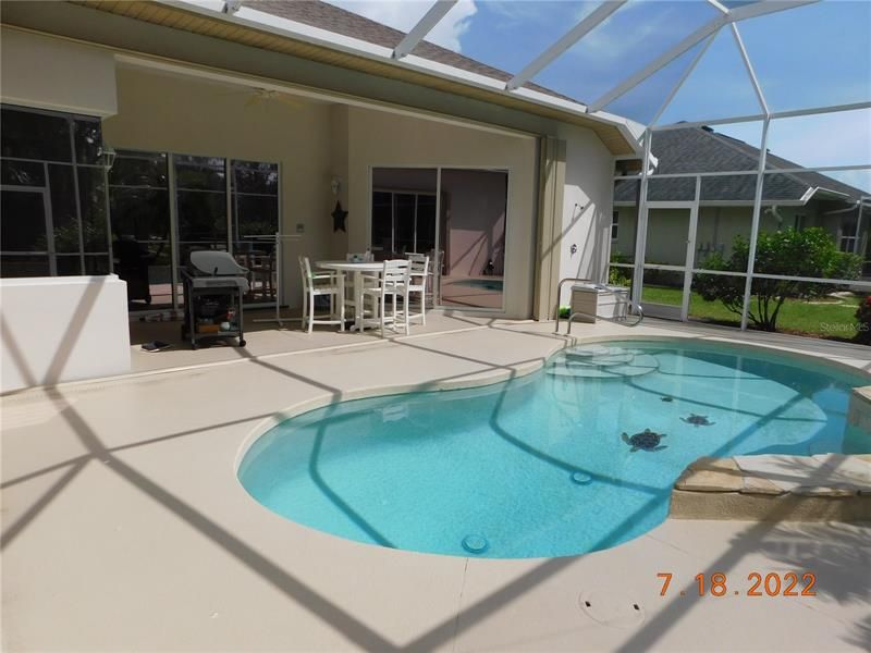 Expansive deck area. Sparkling clean.