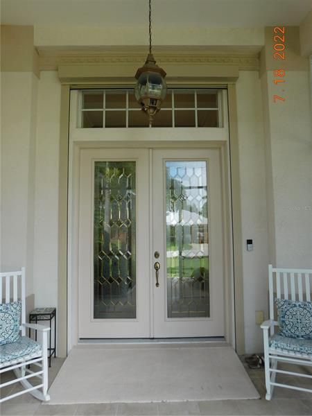 Front porch and foyer area