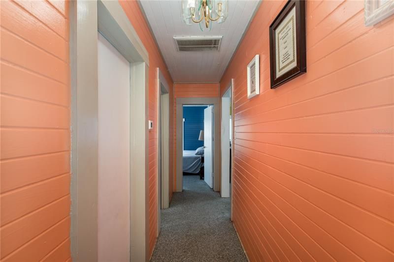 hallway and two additional bedrooms