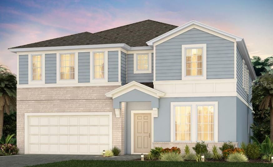 Exterior Design-Artist rendering of this new construction home. Pictures are for illustration purposes only. Elevations, colors and options may vary.