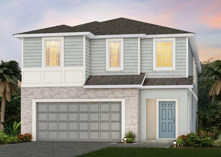 Exterior Design-Artist rendering of this new construction home. Pictures are for illustration purposes only. Elevations, colors and options may vary.