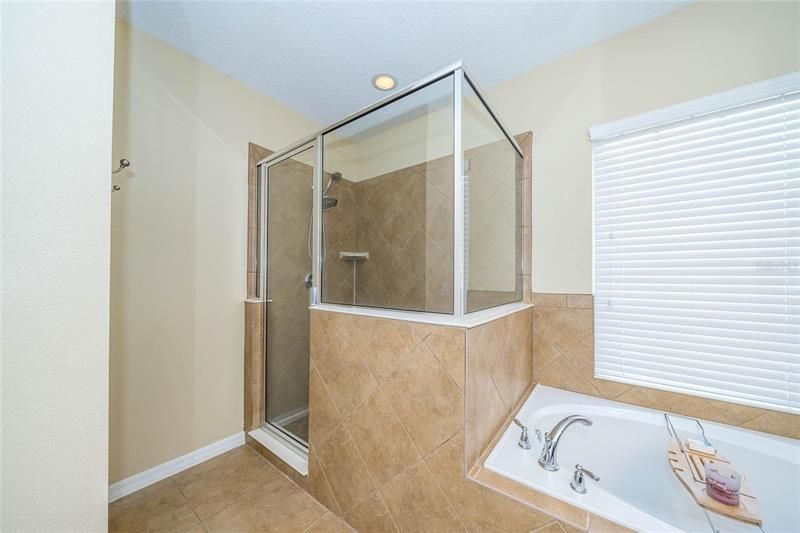 Tiled Glass Enclosed Shower
