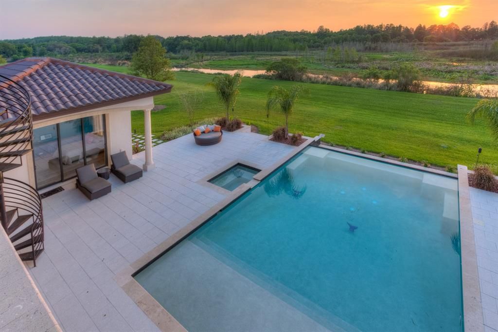 View from the upstairs of a home on the southern canal.