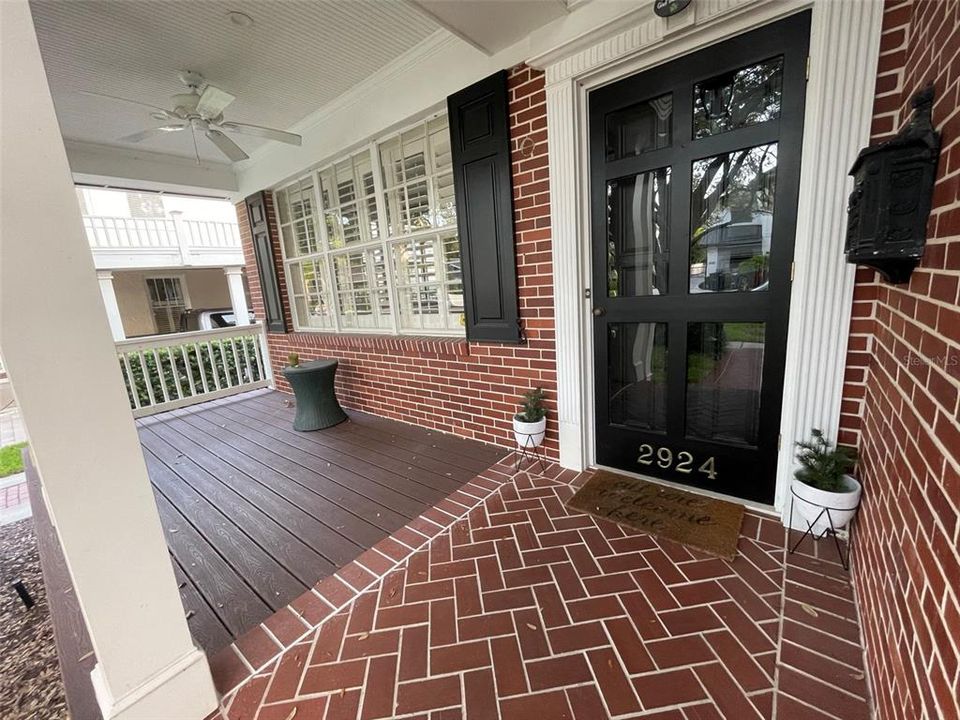 main house - front porch