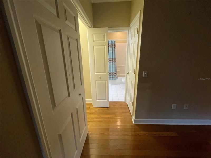 Guest house bedroom/closet/bathroom