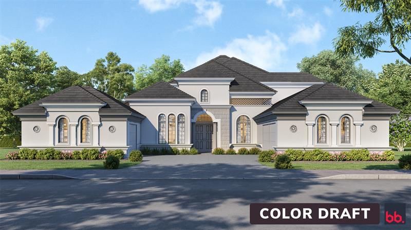 Color Rendering of Front Elevation View upon build completion
