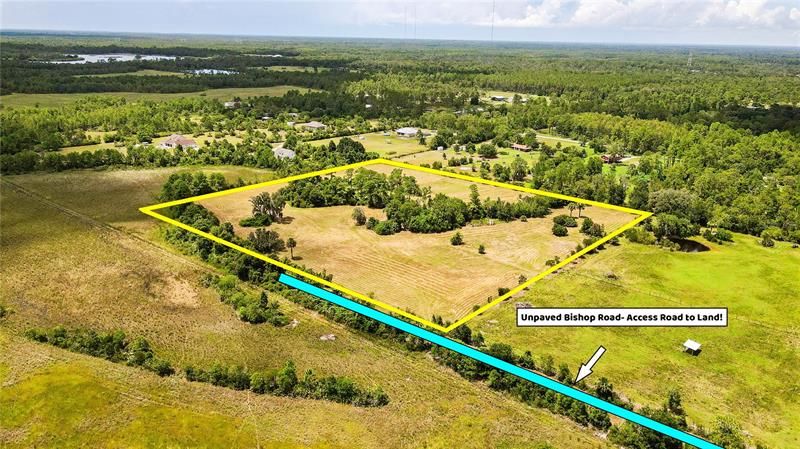 Secluded and Sprawling HIGH & DRY 9.45 Acres of Gorgeous and Mostly-Cleared VACANT LAND Zoned A-2/Farmland Rural Tucked Away for PRIVACY!