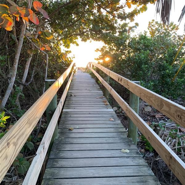 Private boardwalk to the beach for Gaspar's Hideaway community.
