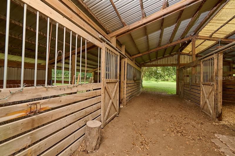 Three stall barn