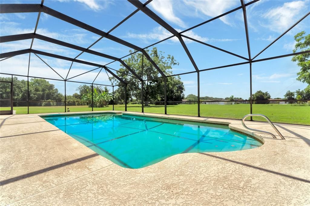 Screened lanai and in-ground pool