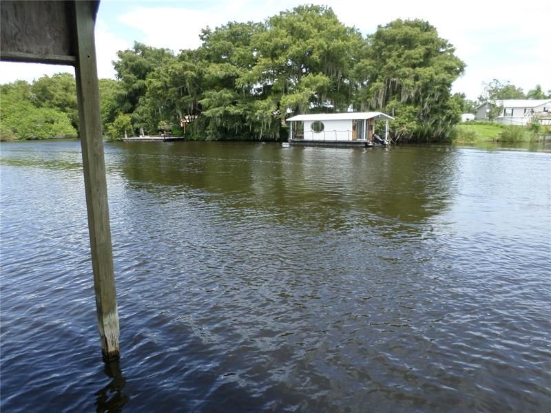 LOOKING NORTH AT TAYLOR CREEK FORM THE BOATHOUSE