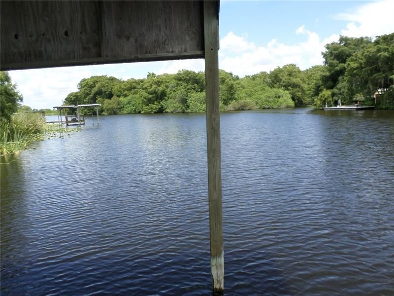 LOOKING NORTHWEST AT TAYLOR CREEK FROM THE BOATHOUSE