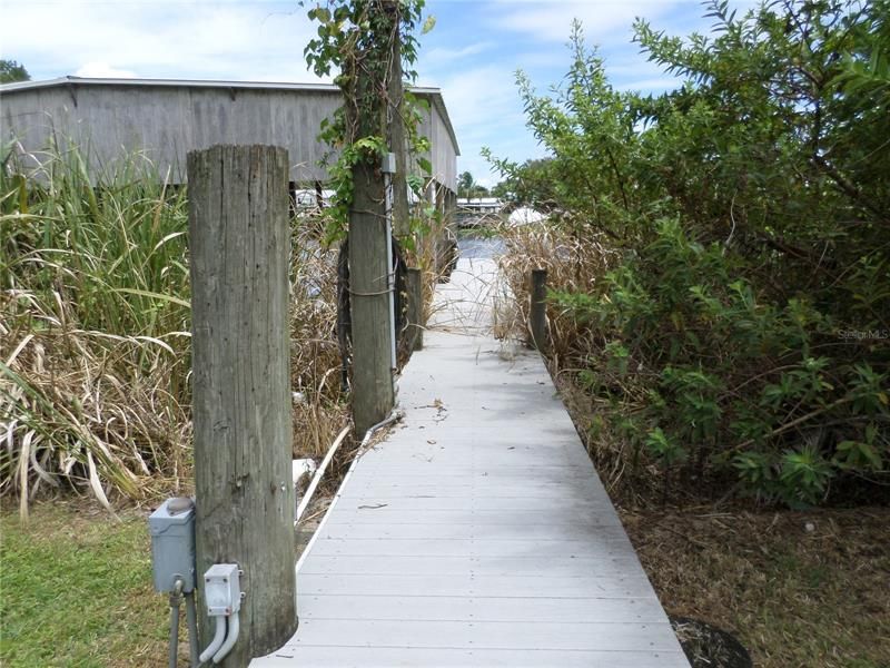 WALKWAY TO BOATHOUSE COMPOSITE DOCKS