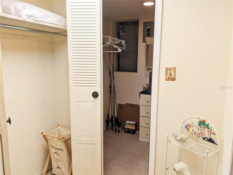 Master bedroom closets