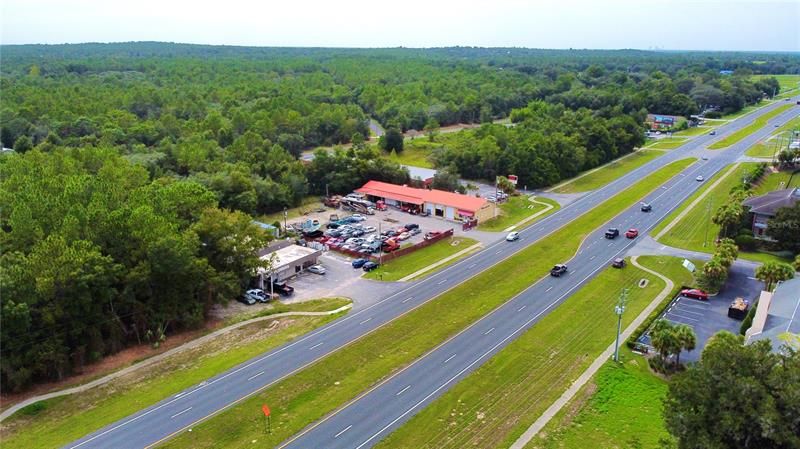 Aerial view of Hwy 44/W Gulf to Lake Hwy