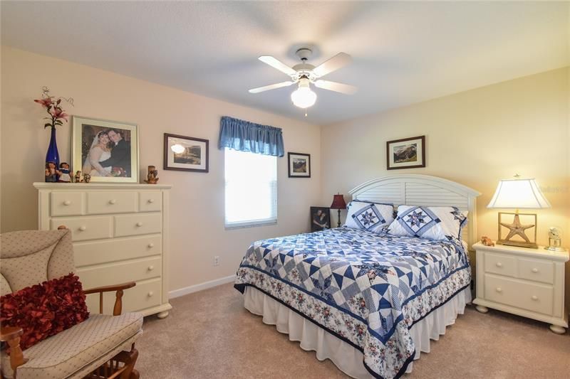 Guest Bedroom with Ceiling Fan