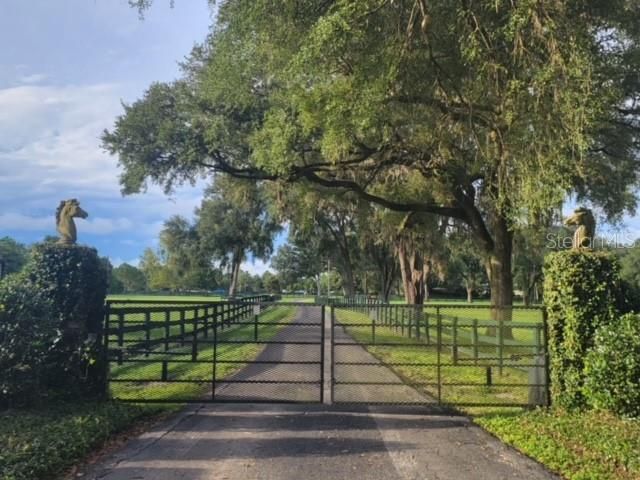 Gated Farm Entrance