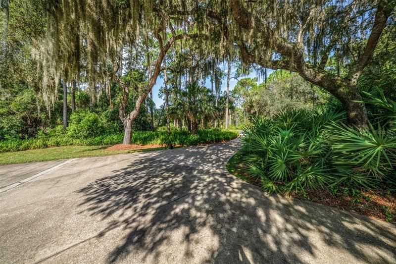 Entrance to driveway.