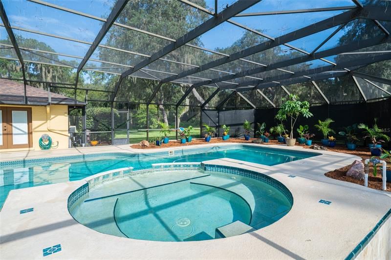 Huge hot tub to sit back and relax and take in the beautiful views that surround this home!