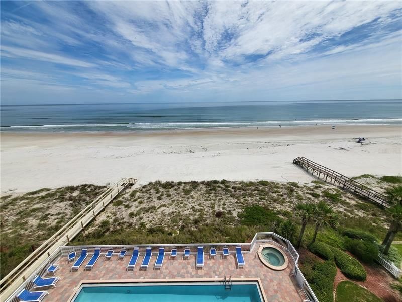 Unit 604 Balcony Pool and Ocean View