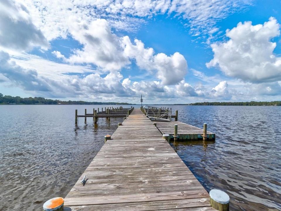 Pier to Boat Slips on St. Johns River