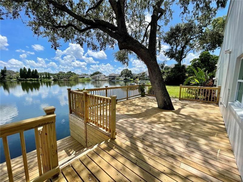 Side Deck and Dock with Lake access