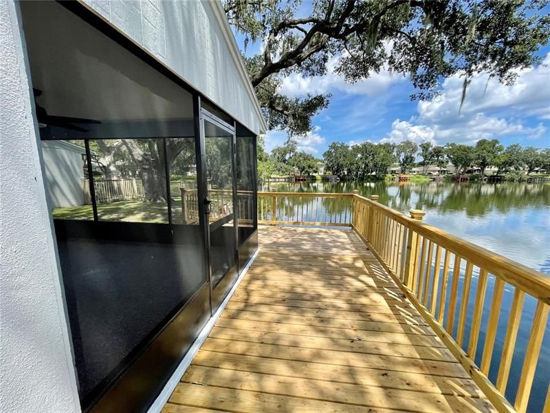 Side Deck with Lake View